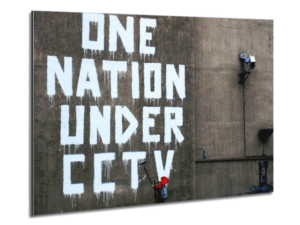 One Nation Under Cctv Metal Print