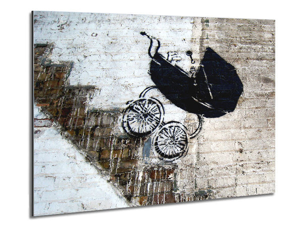 Pram Stairs Metal Print