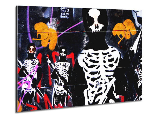 Skeleton Army Metal Print