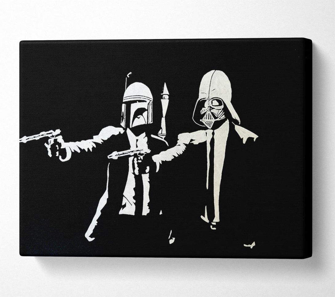  A Canvas Print of Banksy Star Wars Pulp Fiction Canvas Wall Art