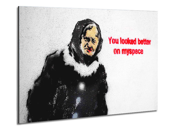 You Looked Better On Myspace Metal Print
