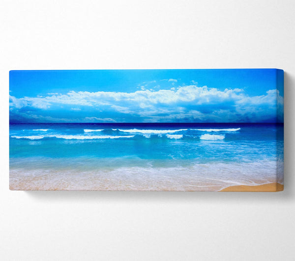 Ocean Waves Lapping On The Perfect Sands