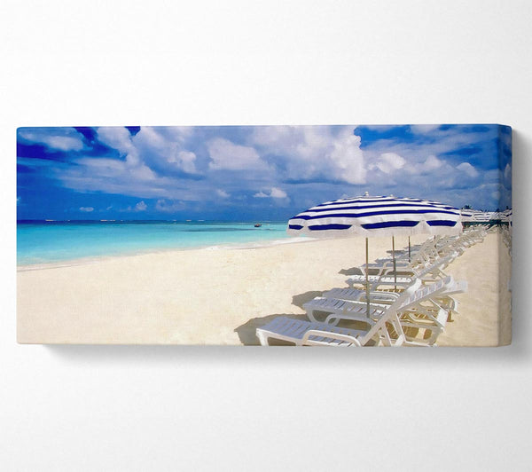 Sun Beds On The Island Of Paradise