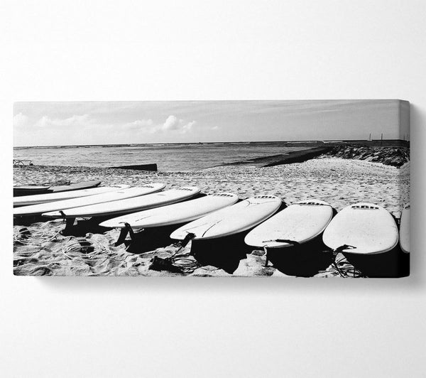 Surfboard Line-Up B n W