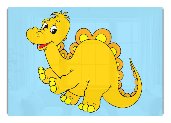 Big Happy Dinosaur Baby Blue