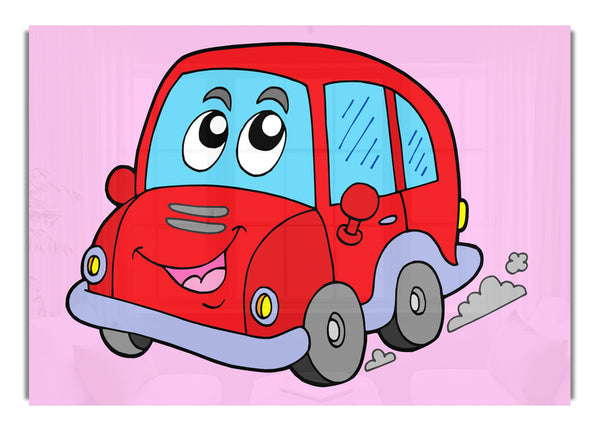 Car With Face Smokey Pink