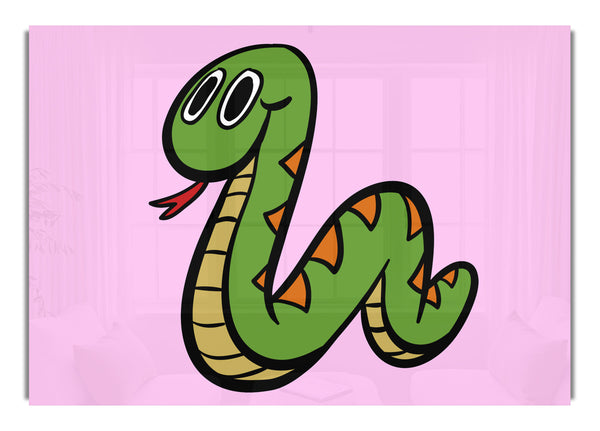 Cartoon Snake Pink