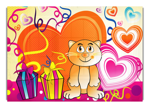 Cat Celebration White