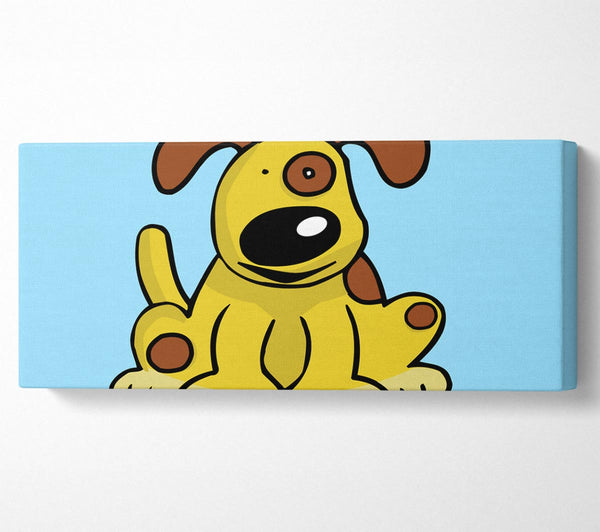 Dog Cartoon Tail Baby Blue