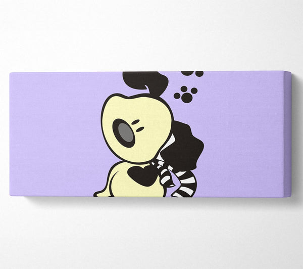 Dog Paw Print Scarf Lilac