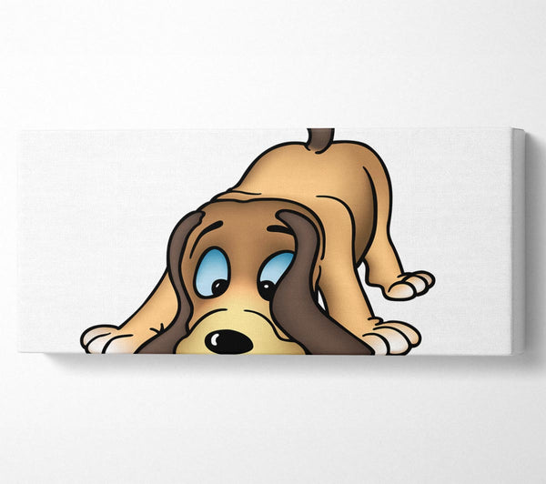 Dog Sniffing White