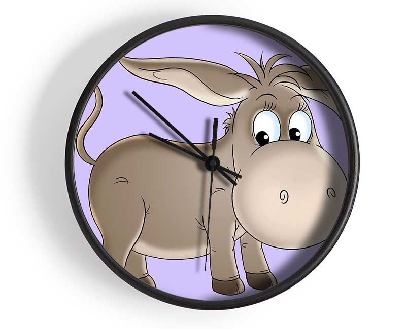 Donkey Short Legs Lilac Clock - Wallart-Direct UK