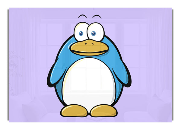 Funny Penquin Standing Lilac
