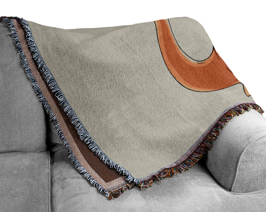Fuzzy Kangeroo Lilac Woven Blanket