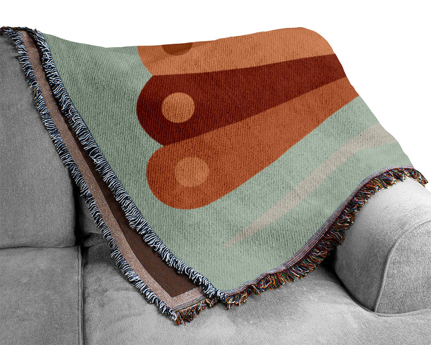 Little Peacock Baby Blue Woven Blanket