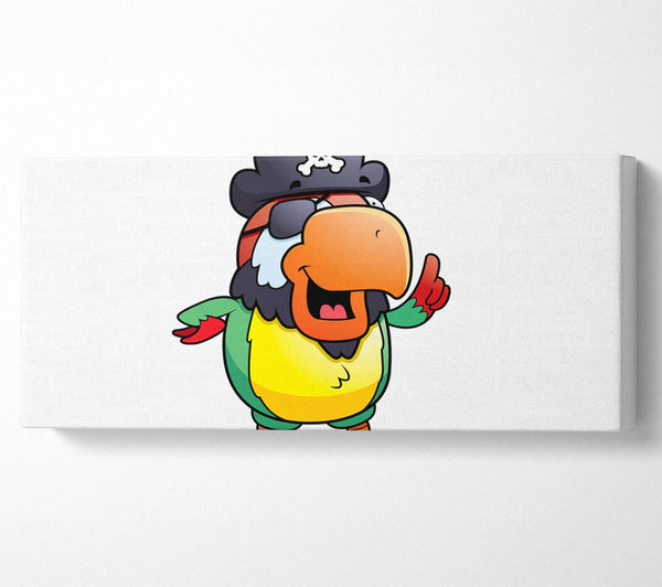 Pirate Parrot Eyepatch White