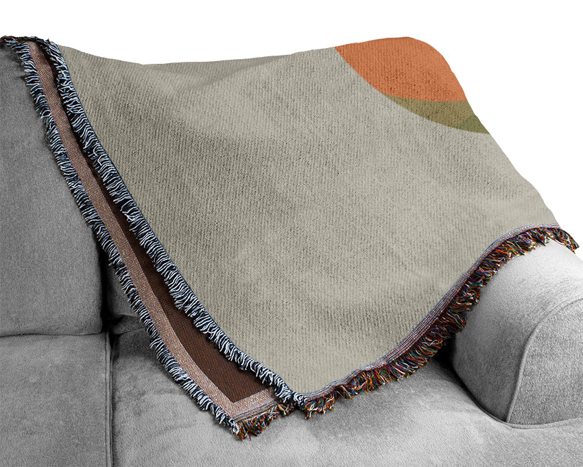 Red Spot Bird Lilac Woven Blanket
