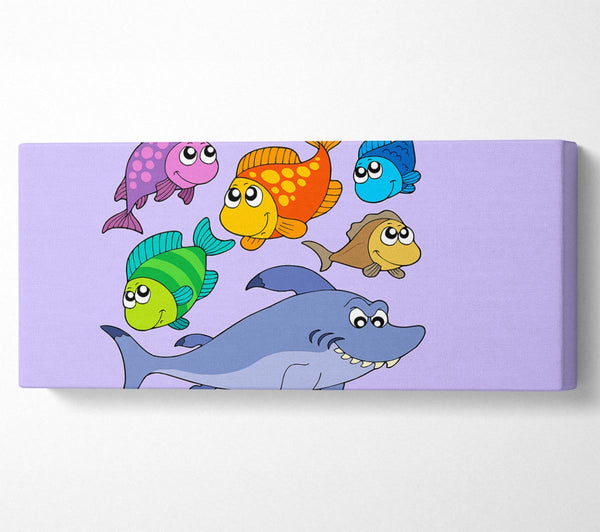 Shark And Fish Lilac
