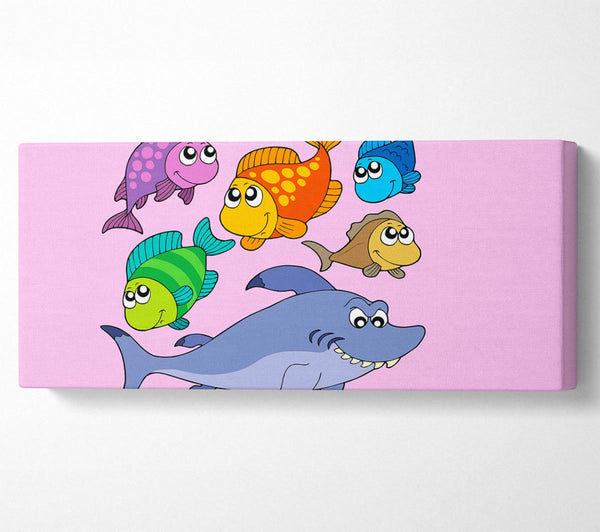 Shark And Fish Pink