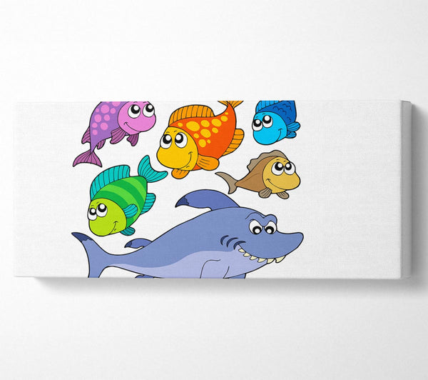 Shark And Fish White