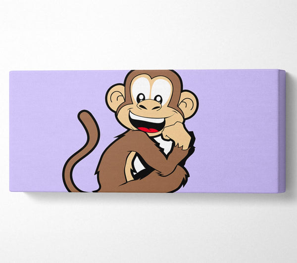 Sitting Monkey Smiling Lilac