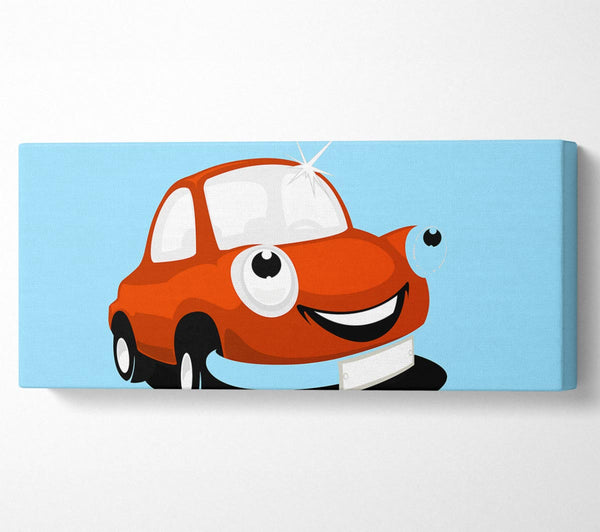 Smiling Clean Car Baby Blue