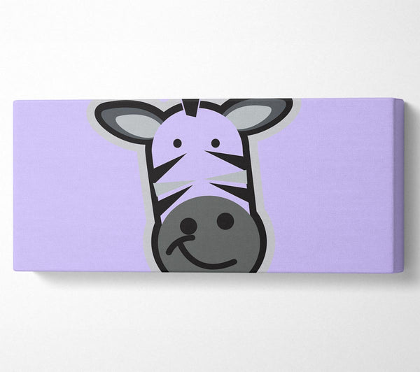 Smiling Zebra Face Lilac