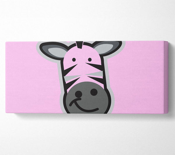 Smiling Zebra Face Pink