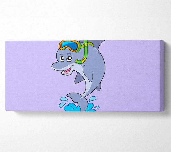 Snorkeling Dolphin Lilac