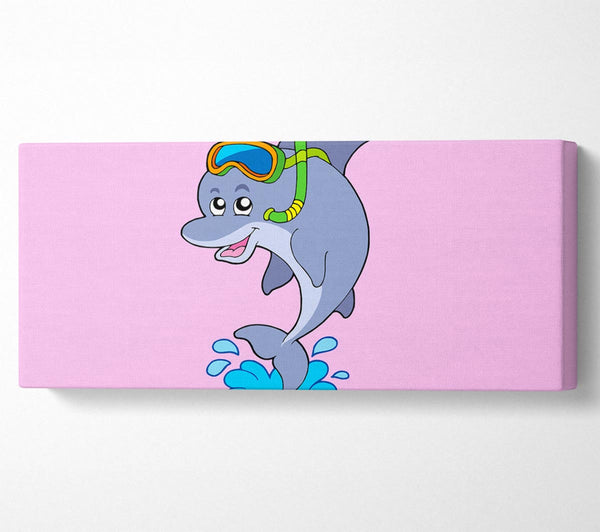 Snorkeling Dolphin Pink