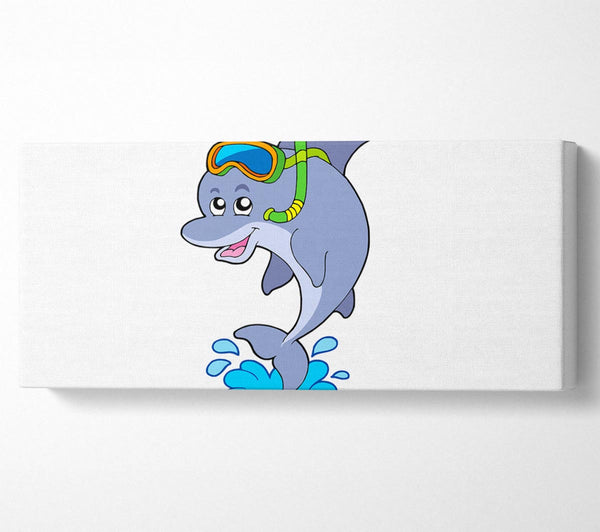 Snorkeling Dolphin White