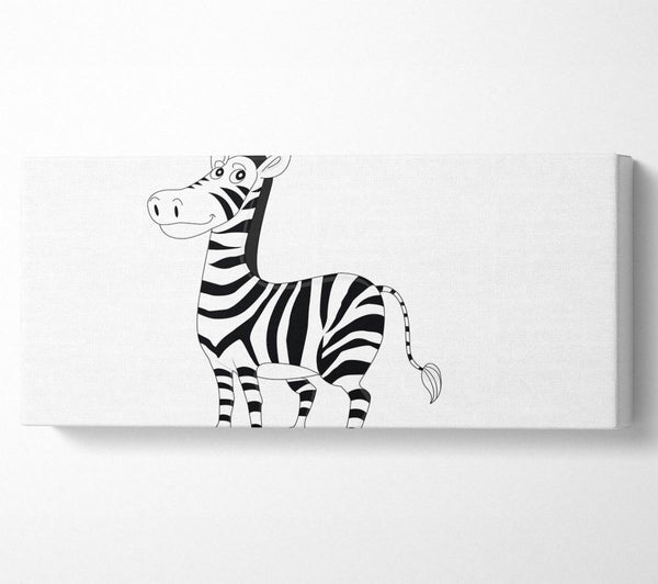 Standing Zebra White