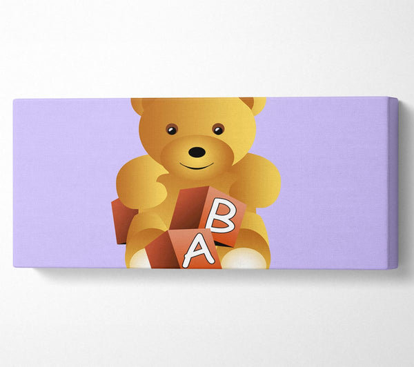 Teddy Bear Alphabet Blocks Lilac