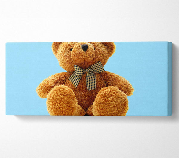 Teddy Bear Bow Baby Blue