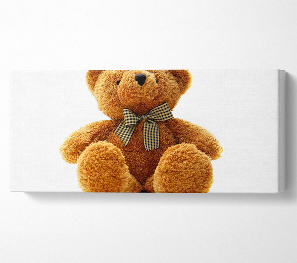 Teddy Bear Bow White