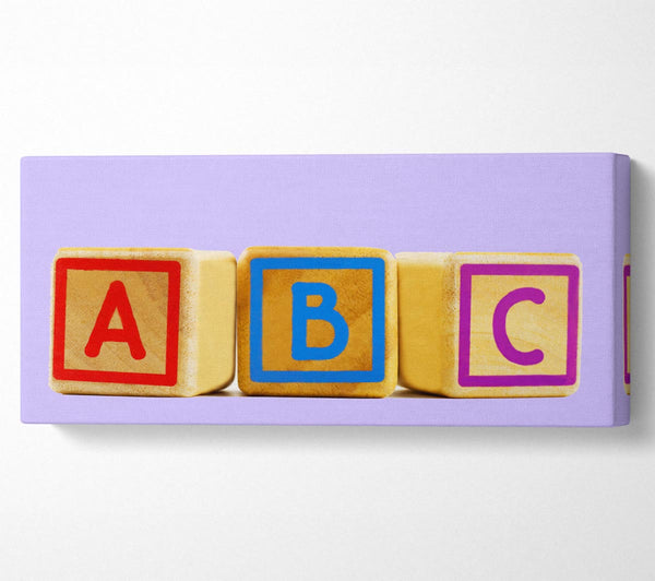 Three Alphabet Blocks Lilac