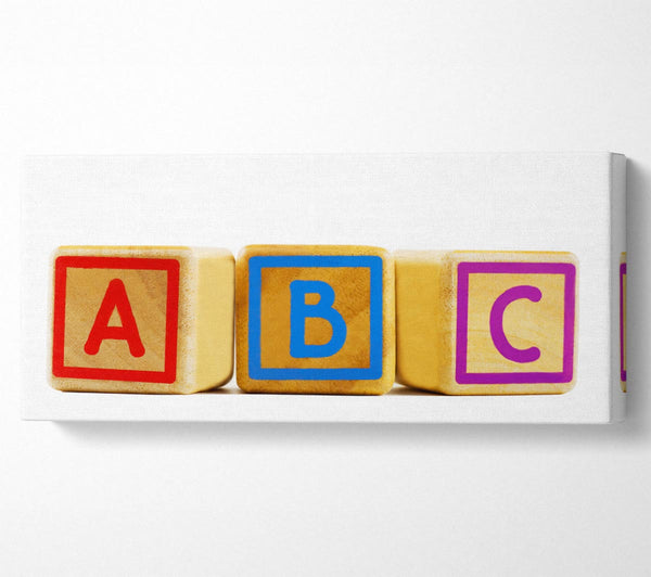 Three Alphabet Blocks White