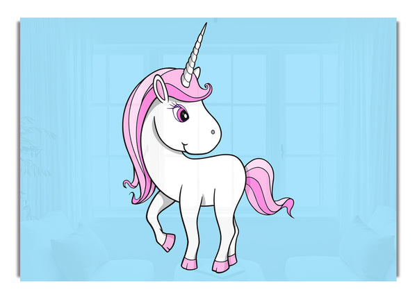 Unicorn Walking Baby Blue