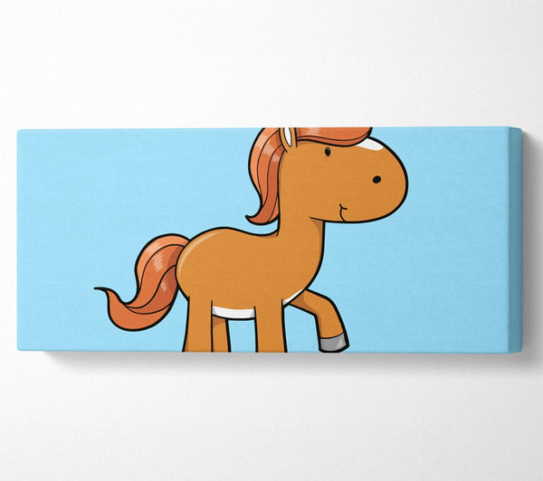 Walking Pony Horse Baby Blue