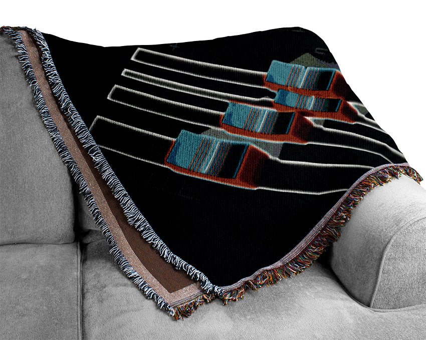 Equalizer Desk Retro Woven Blanket