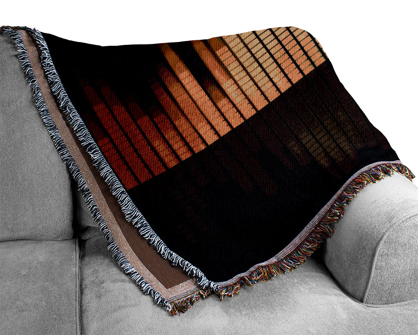 Music Equalizer Woven Blanket