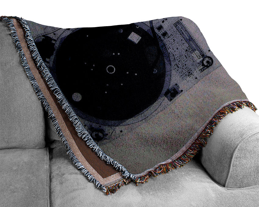 Translucent Dj Console Mixer Woven Blanket