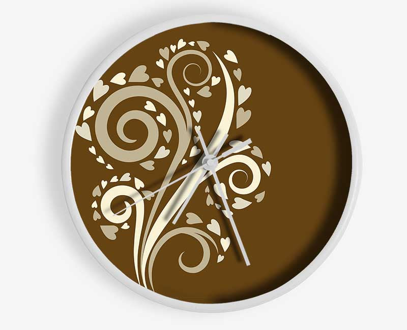 Love Heart Branch Clock - Wallart-Direct UK
