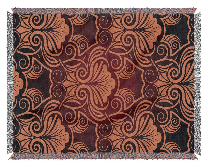 Symmetrical Reds Woven Blanket