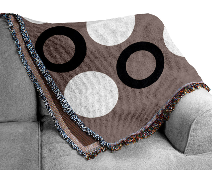 Rings Of Time Yellow On Red Woven Blanket