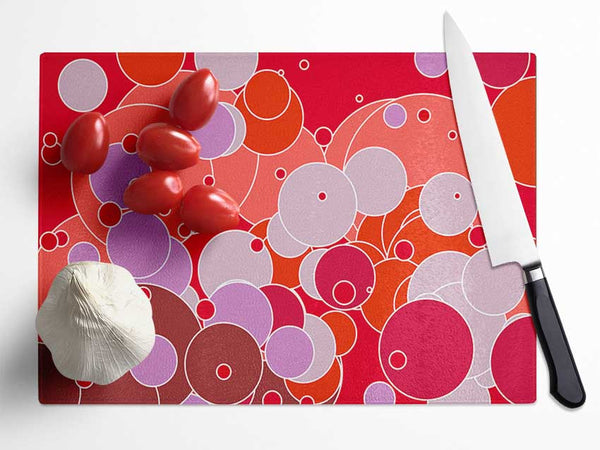 Bubble Fizz Glass Chopping Board