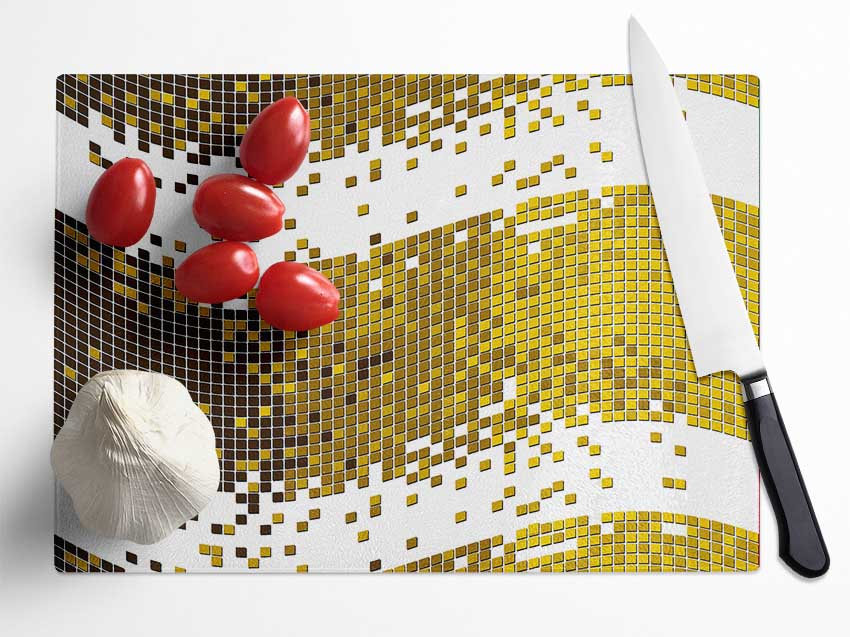 Duo Wave Glass Chopping Board