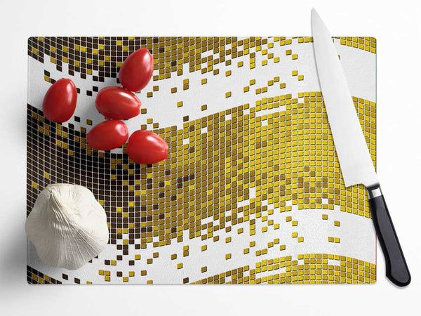 Duo Wave Glass Chopping Board