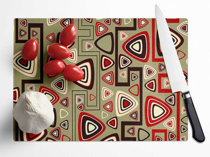 Triangle Infusion Glass Chopping Board