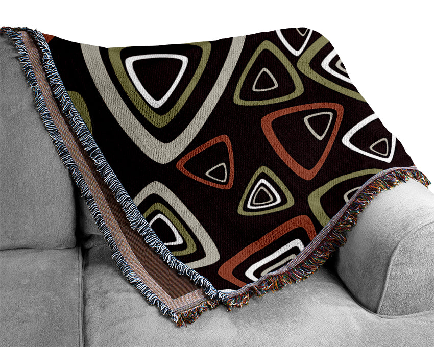 Triangle Infusion Pink Woven Blanket